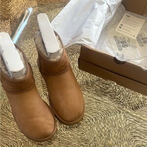 UGG Tan Sheepskin Booties